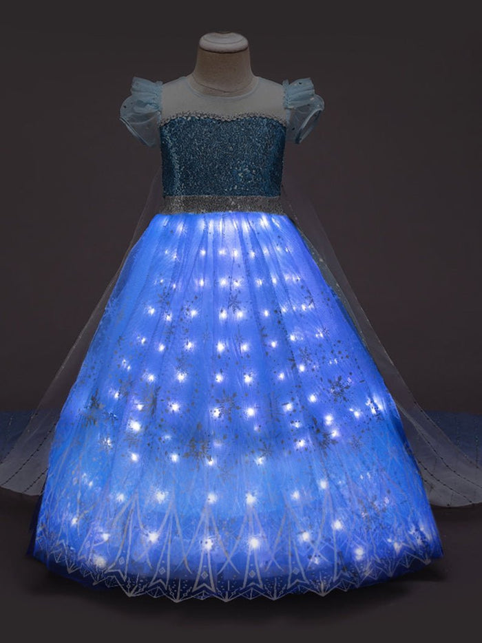 sachin and babi light blue dress Light Up Snow Princess Costume – RadWish