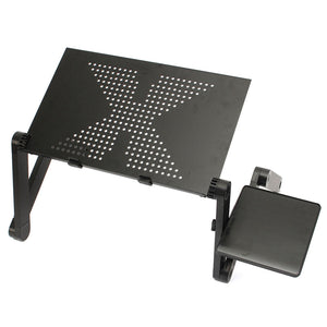 Adjustable Ergonomic Portable Aluminum Laptop Desk. (Mouse Pad Included)