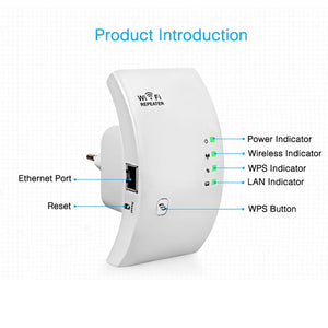 Wireless WiFi Extender Repeater & WiFi Amplifier