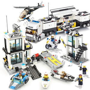 Building Blocks Lego Sets with 4 Different Epic Lego Police Sets 