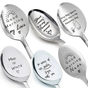 Custom-Etched Quote Spoon