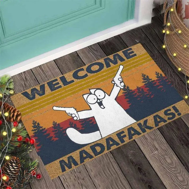 Cat-titude Greeting Mat