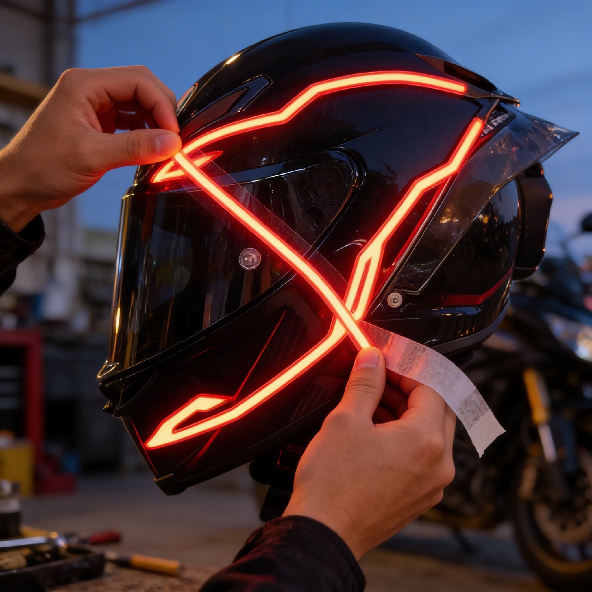 Lightrider™- Tron Inspired Helmet LED kit