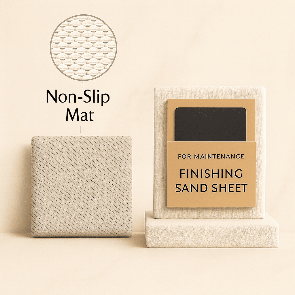 Non slip mat + Sand paper