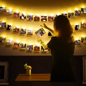 LED String Fairy Lights (Photo Clip Garland)
