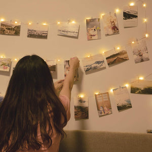 LED String Fairy Lights (Photo Clip Garland)