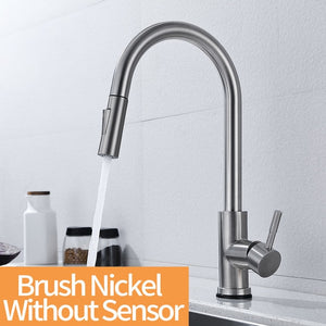 Smart Touch Sensor Pull-out Kitchen Faucet