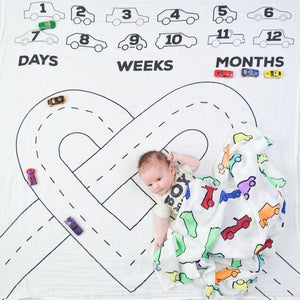 Baby Growth Milestone Blanket
