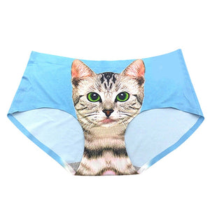 Womens 3d Print Cats Underwear