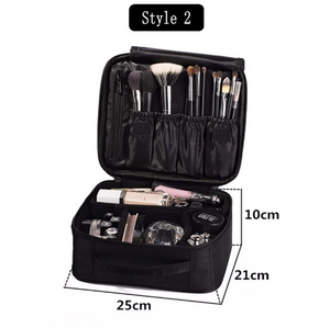 Makeup Cosmetic Bag w/ Portable Case For Travel & Home